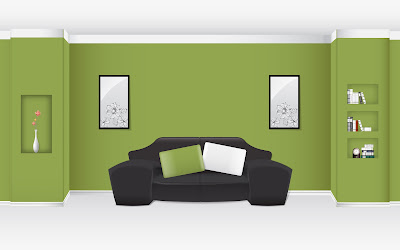 Digital Arts Interior With Best Green Family Room