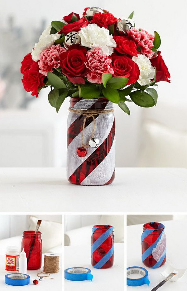 OVER 35 CHRISTMAS MASON JAR IDEAS ~ Idees And Solutions