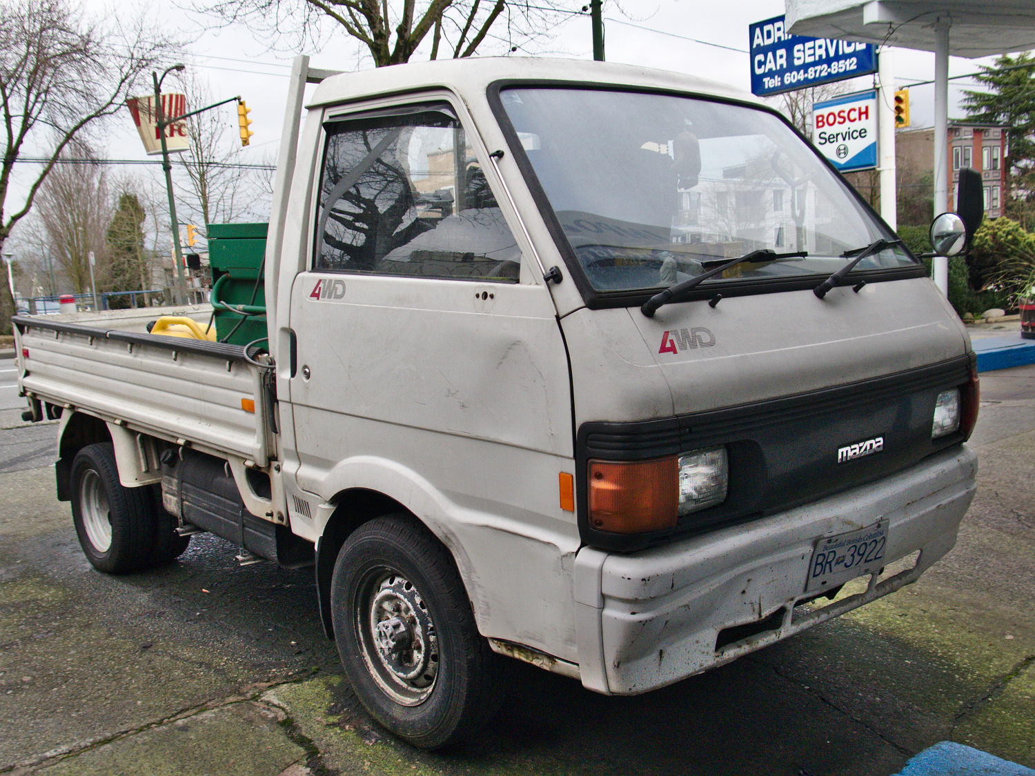 Old Parked Cars Vancouver: 1990 Mazda Bongo truck