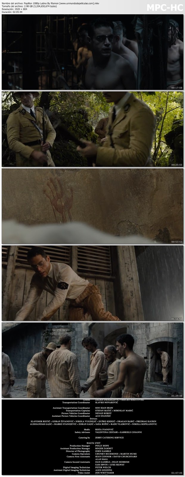 Capturas de la película.