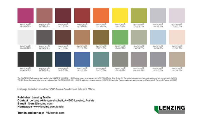 Fashion Vignette Trends Mm Lenzing Colors Aw 2016 17 Below Is A Preview Of Their Fashion Autumn Winter 2016 17 Colour Forecast Go Here To View The Full Report Interior Color For