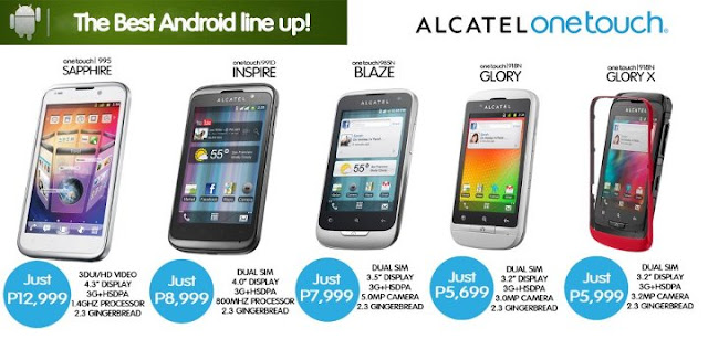 Alcatel Mobile Philippines 2012 Android Pricelist Alcatel Mobile Philippines 2012 Android Pricelist