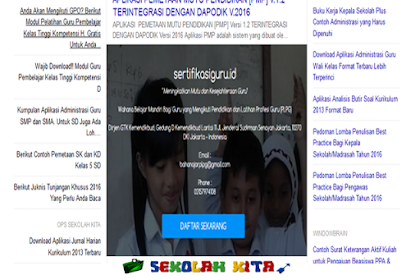 Panduan Registrasi Sumber Berguru Sertifikasi Guru Tahun 2016