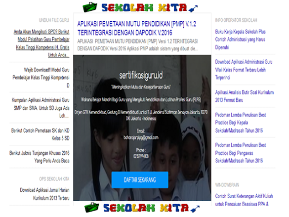 Panduan Registrasi Sumber Berguru Sertifikasi Guru Tahun 2016