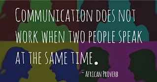 Communication does not work when two people speak at the same time
