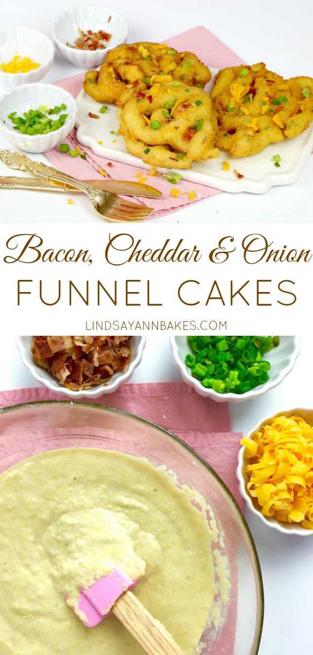 {VIDEO} Bacon, Cheddar & Onion Funnel Cakes The Lindsay Ann