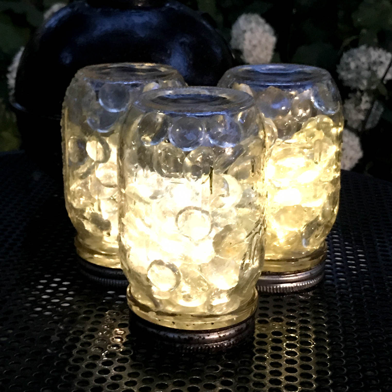 tutorial on making solar lights in mason jars
