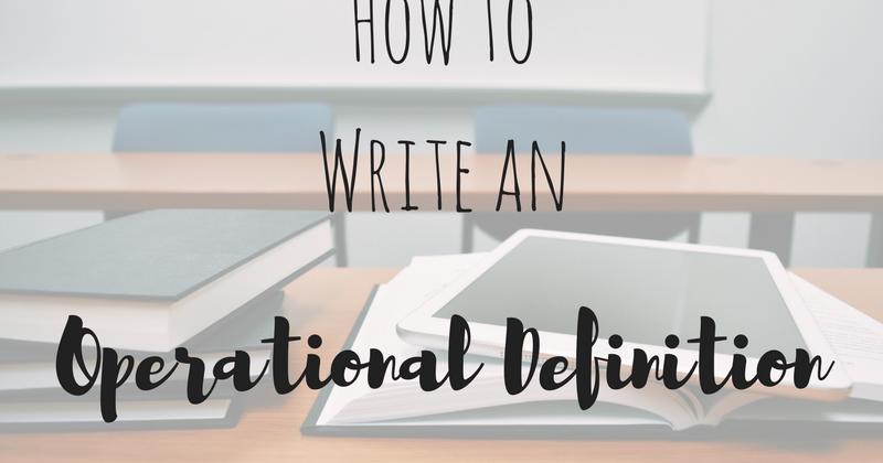 Operational Definition: What?! - Mindful Rambles