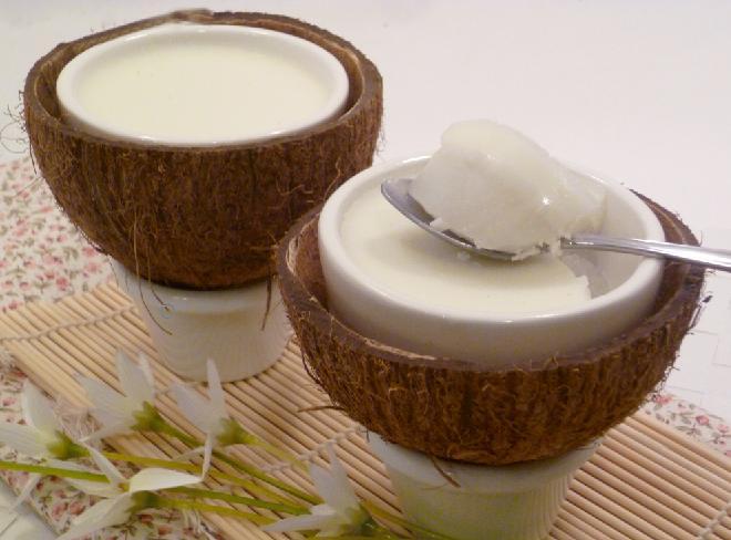 Coconut milk pudding