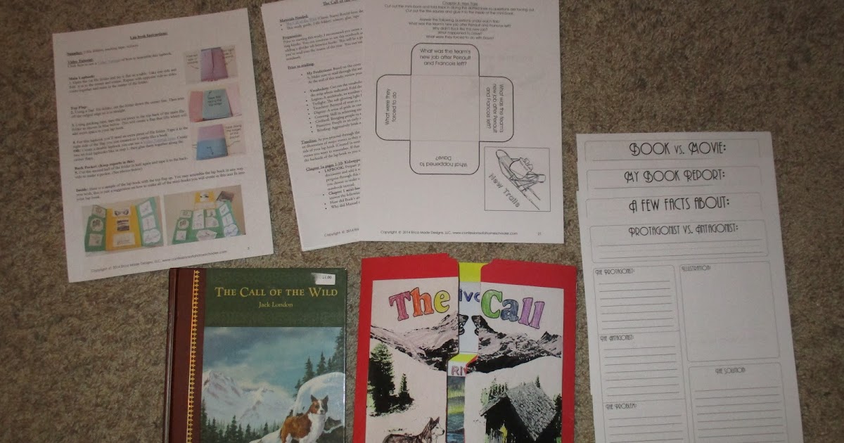 A Learning Journey Call Of The Wild Literature Lapbook