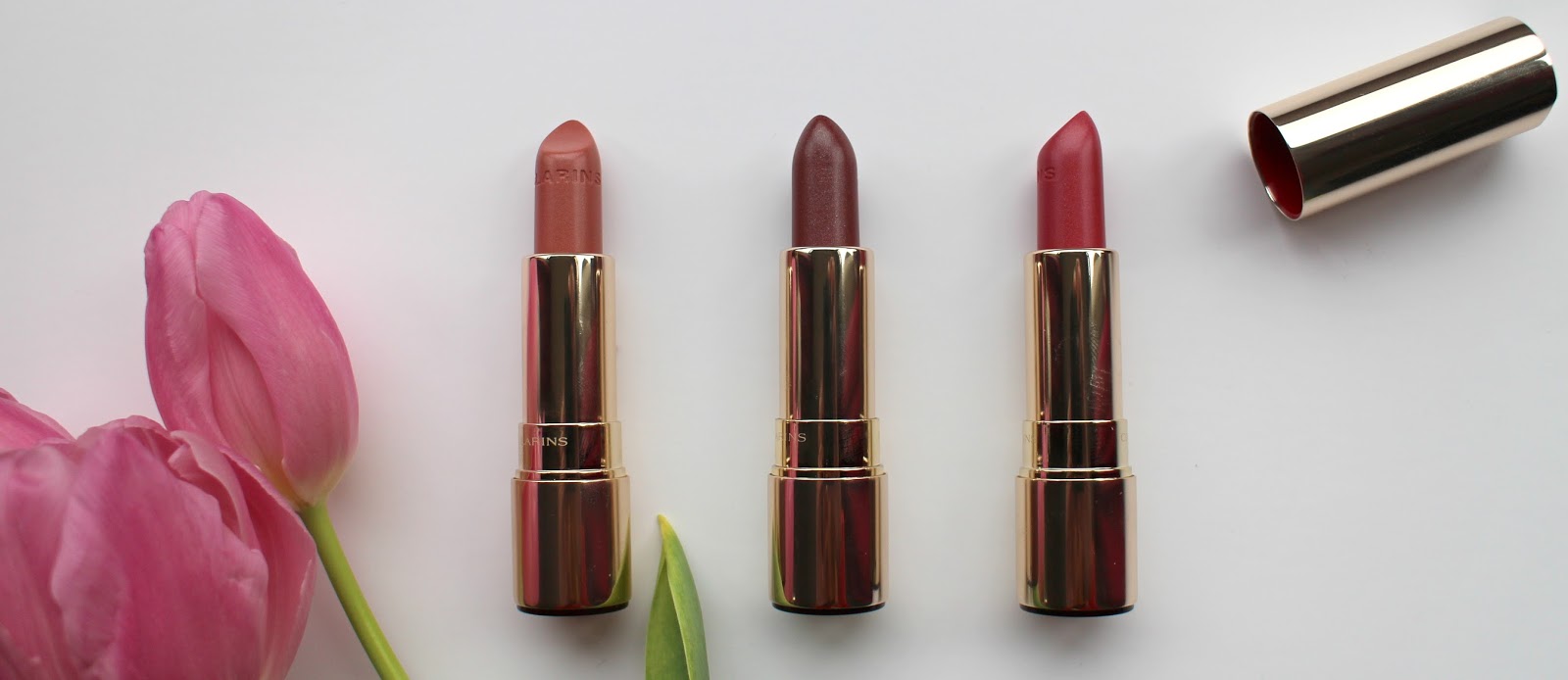 Clarins Joli Rouge Brilliant Lipsticks 2016: Review & Swatches | Strawberry