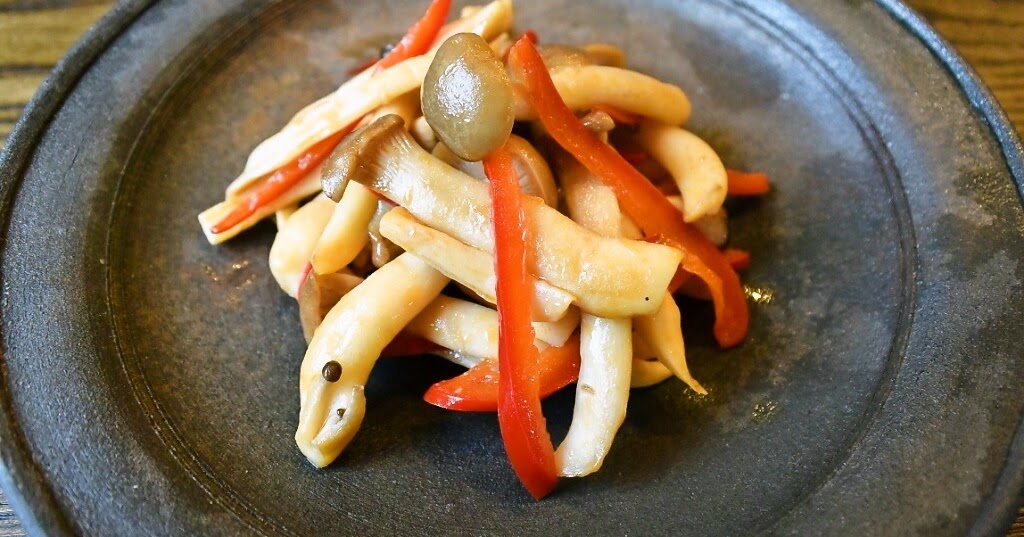 Eringi to shimeji no namuru / namul saute with king oyster and shimeji