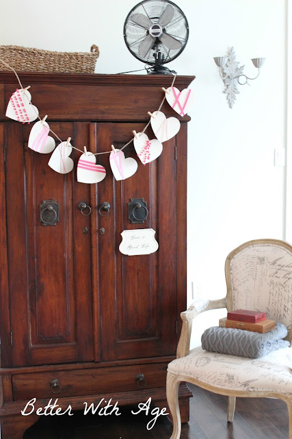 Valentine's Day garland www.somuchbetterwithage.com Valentine's Day garland www.somuchbetterwithage.com