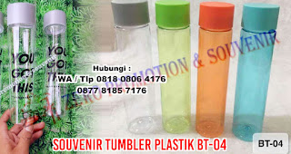 souvenir tumbler plastik, mug, vacuum flask (termos), tumbler stainless, maupun botol minum insertpaper