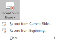 Record slide show