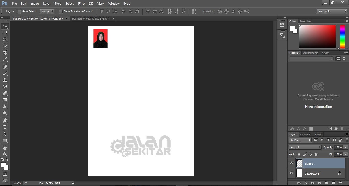 Cara Print Pas Foto Sesuai Ukuran dengan Photoshop