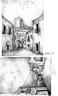 ART / Desenho e Aguarela, Bruno Braddell, Castelo de Vide, Portugal ART / Desenho e Aguarela, Bruno Braddell, Castelo de Vide, Portugal