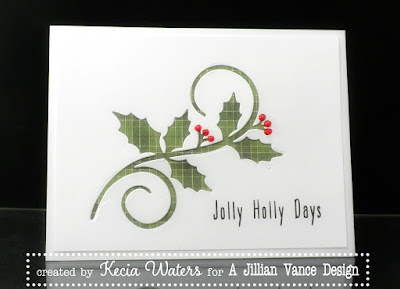 A Jillian Vance Design, Kecia Waters, negative, holly, Christmas