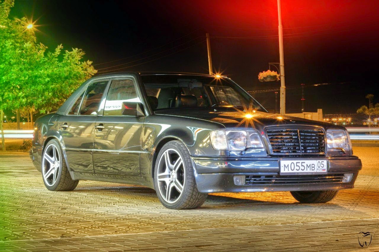 MercedesBenz W124 E500 on AMG Replica Wheels BENZTUNING