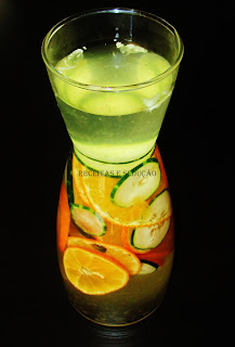 Água Aromatizada de Pepino e Tangerina