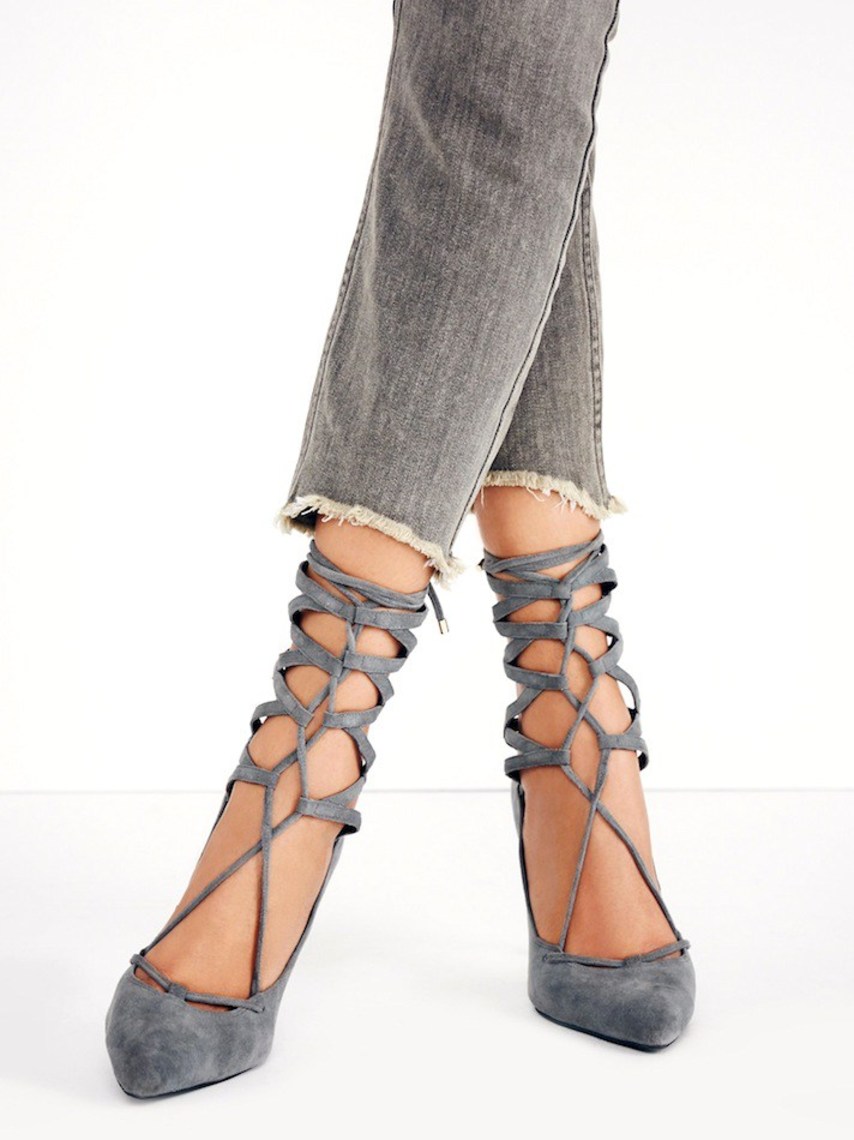 lace up strappy heels