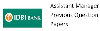 IDBI Bank Asst Manager Previous Papers