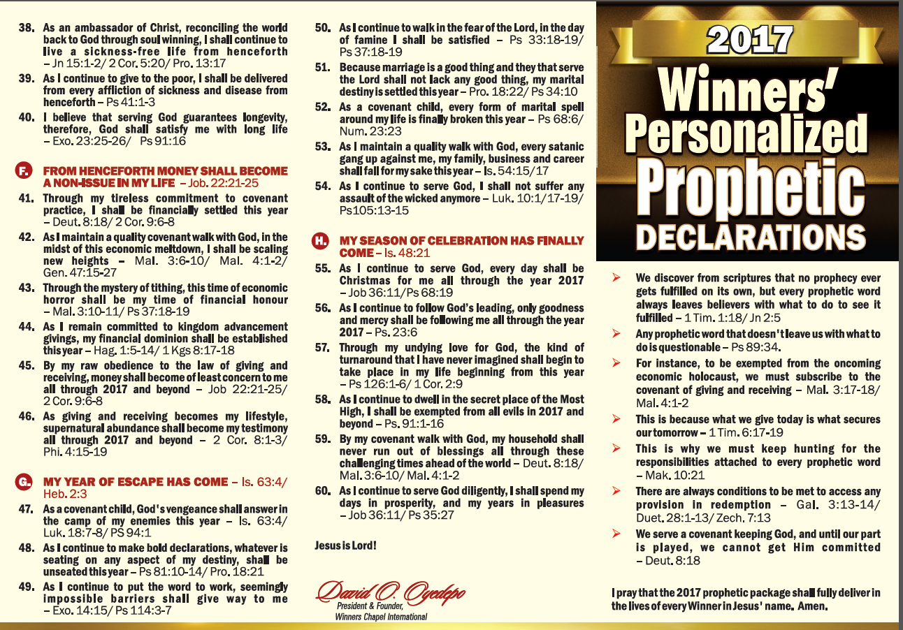Pray Without Ceasing 2017 WINNERS PERSONALIZED PROPHETIC DECLARATIONS Pray Without Ceasing 2017 WINNERS PERSONALIZED PROPHETIC DECLARATIONS