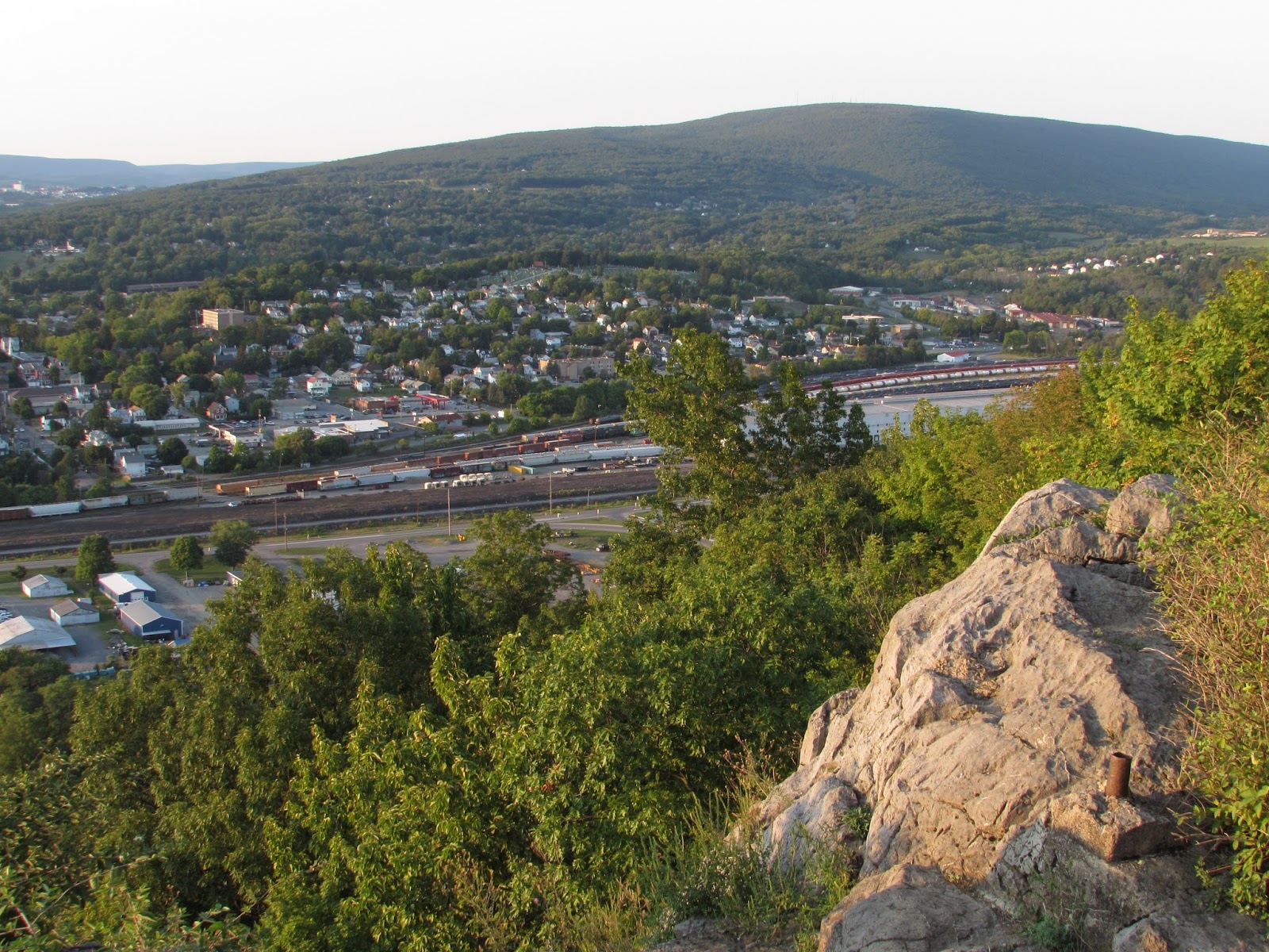 Hollidaysburg Chimney Rocks, Canal Basin Park, and Railroad History