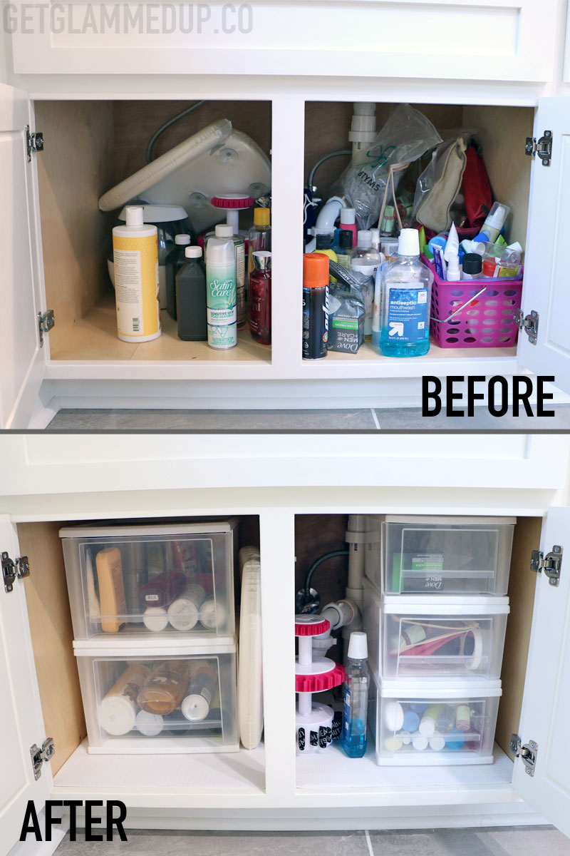 Under Bathroom Sink Organization Spring Declutter