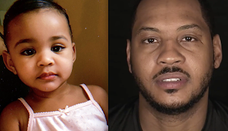 carmelo anthony baby mama goes off outside child his