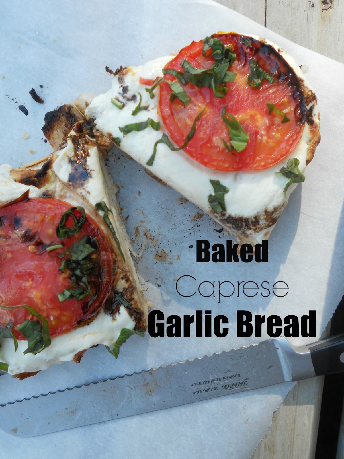 Baked Caprese Garlic Bread Ally's Sweet & Savory Eats
