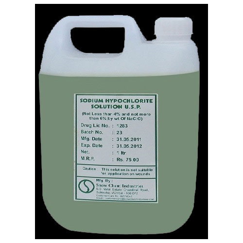 PHARMACEUTICAL MICROBIOLOGY sodium hypochlorite (Naocl)