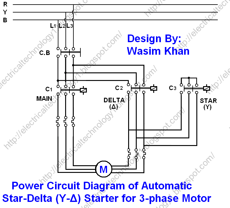 Wiring Diagram Of Automatic Star Delta Starter Diagram Base