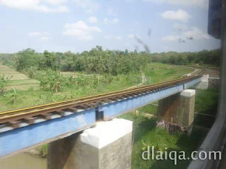 melintas di atas sungai