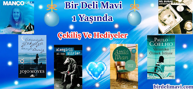 bir deli mavi çekiliş 1.yıl, kutlama, bir deli mavi, hediyeler, çekilişler.