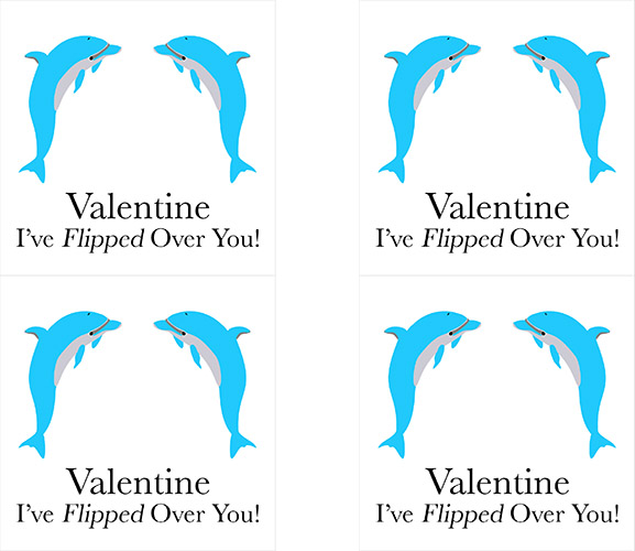 Craftiments:  Dolphin valentine front