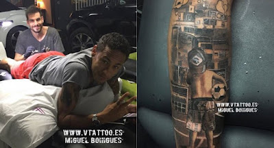 Tatuajes de Famosos : Tatuaje de Neymar