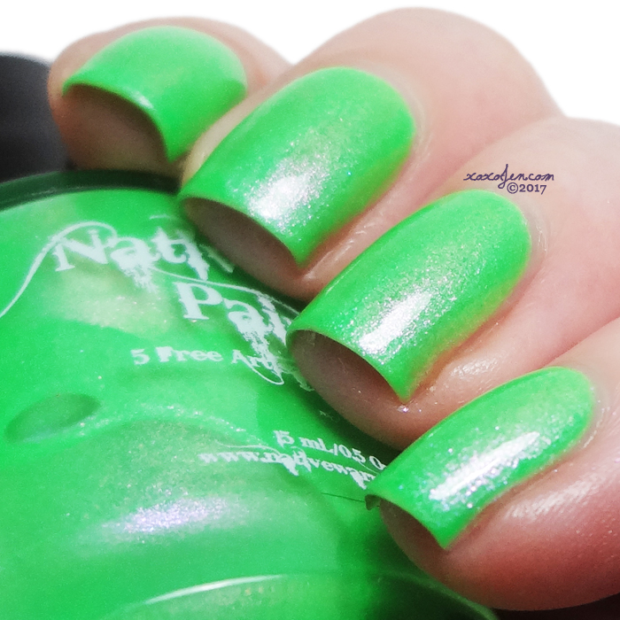 xoxoJen's swatch of Native War Paints Palm Trees and an Ocean Breeze