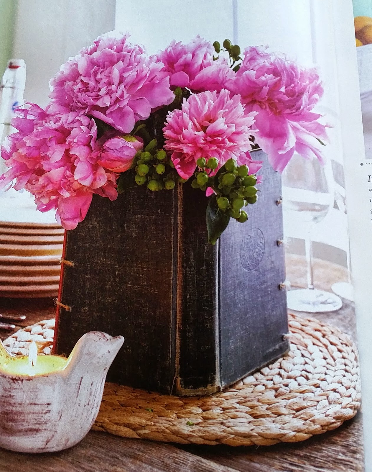 DIY Vintage Book Flower Vase