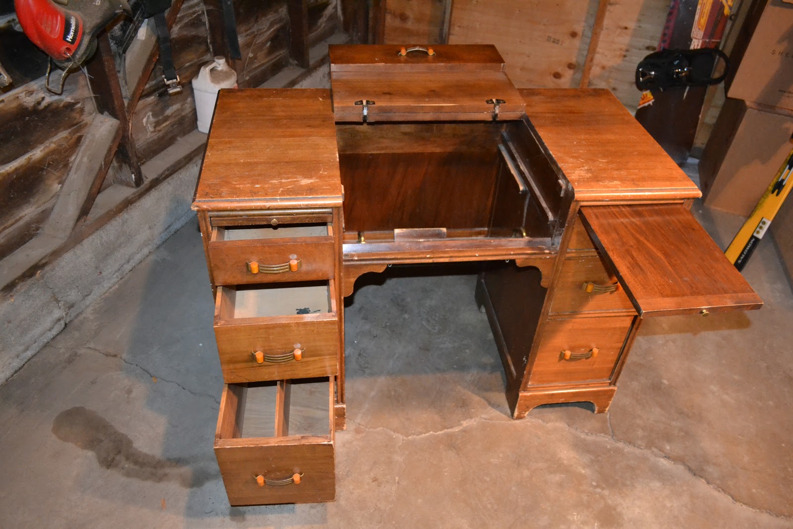 Recycle Restoration Typewriter Desk