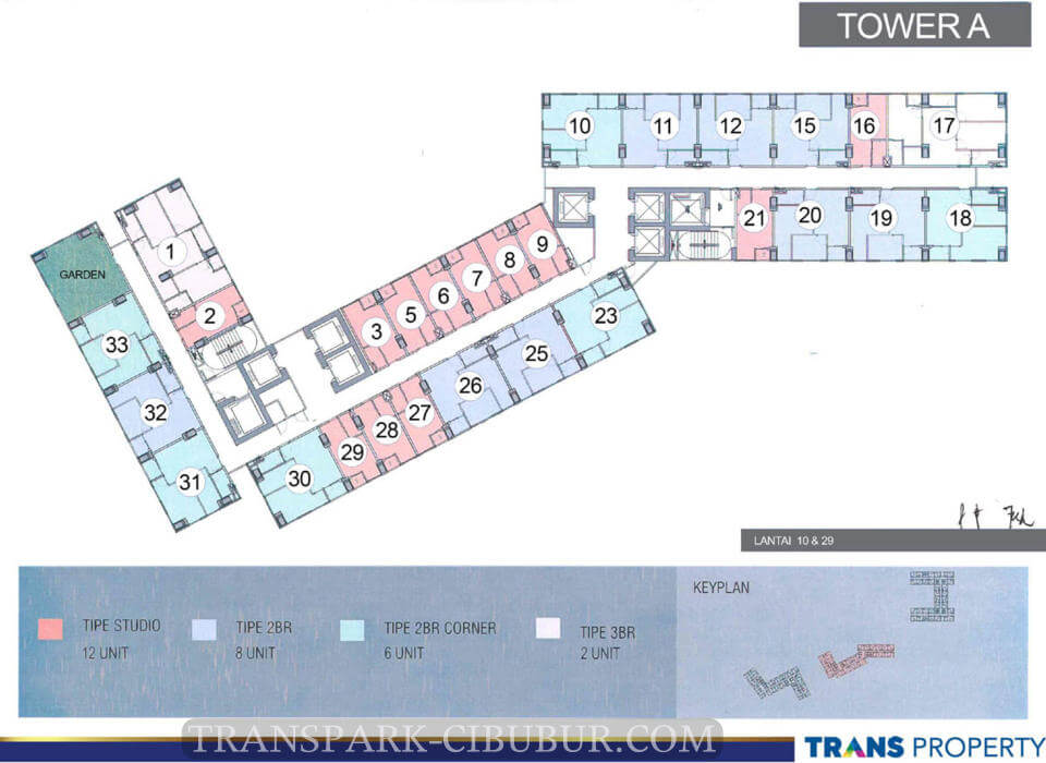 Floor Plan Apartemen TransPark Cibubur Floor Plan Apartemen TransPark Cibubur
