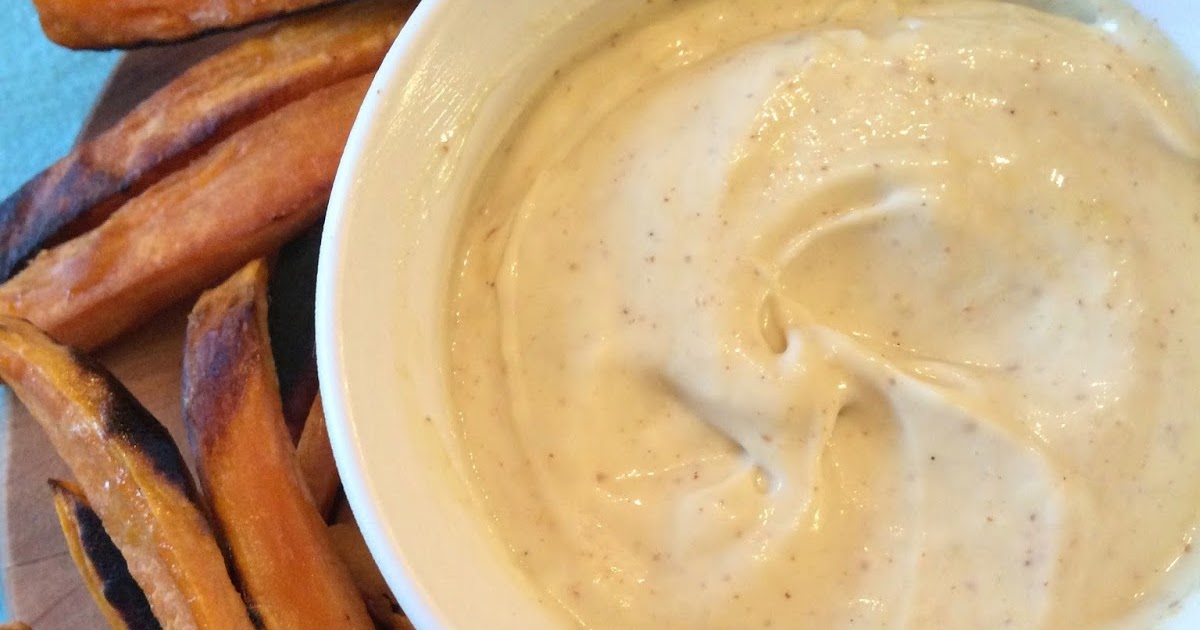 Savory Moments Baked sweet potato fries with creamy maple mustard