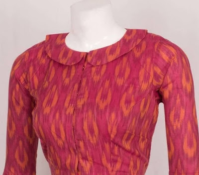 plain cotton kurti neck design