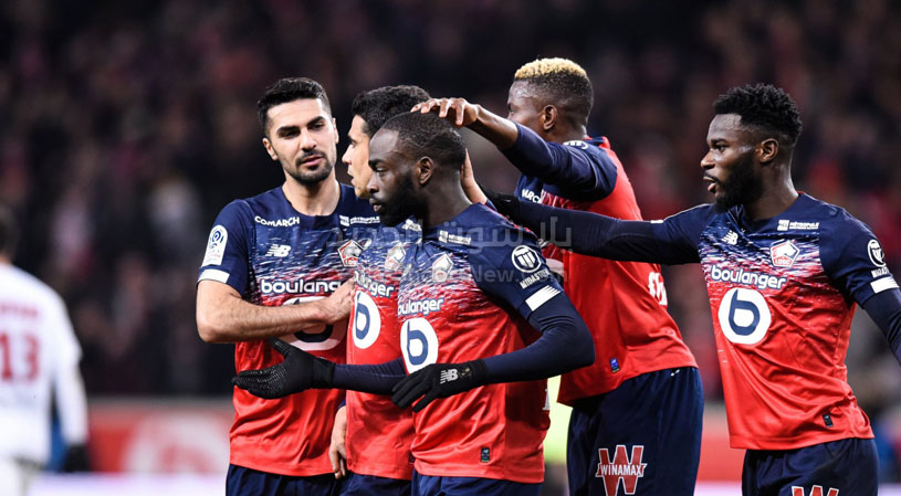 هدفين لهدف نادي ليل يحقق الفوز على فريق مونبلييه في الدوري الفرنسي
