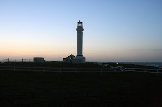 point arena lighthouse sunset
