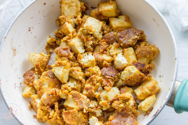 EASY Tofu Popcorn Chick'n. Gluten free and Dairy Free