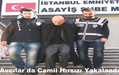 cami hırsızı yakayı ele verdi cami hırsızı yakayı ele verdi
