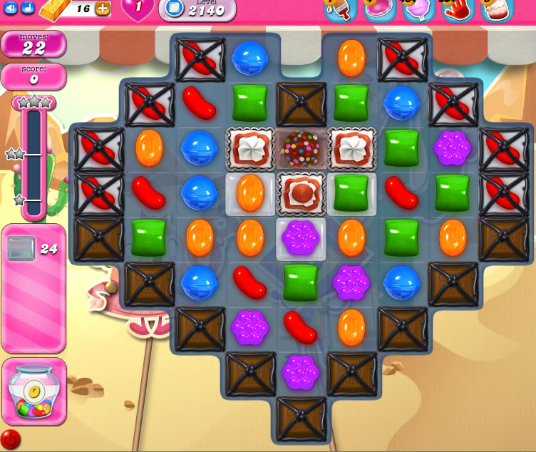 Candy Crush Saga level 2140 Candy Crush Saga level 2140
