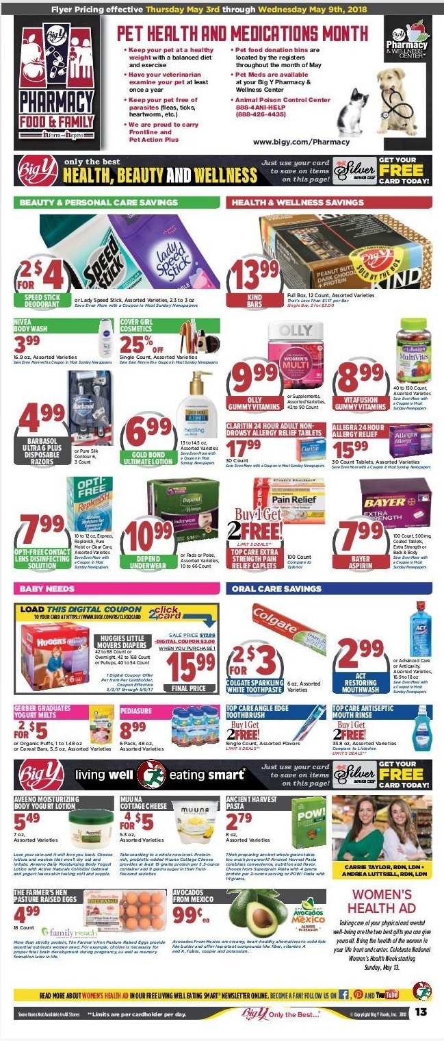 big y circular flyer this week may 3 9 2018 daily saving deals big y sale flyer