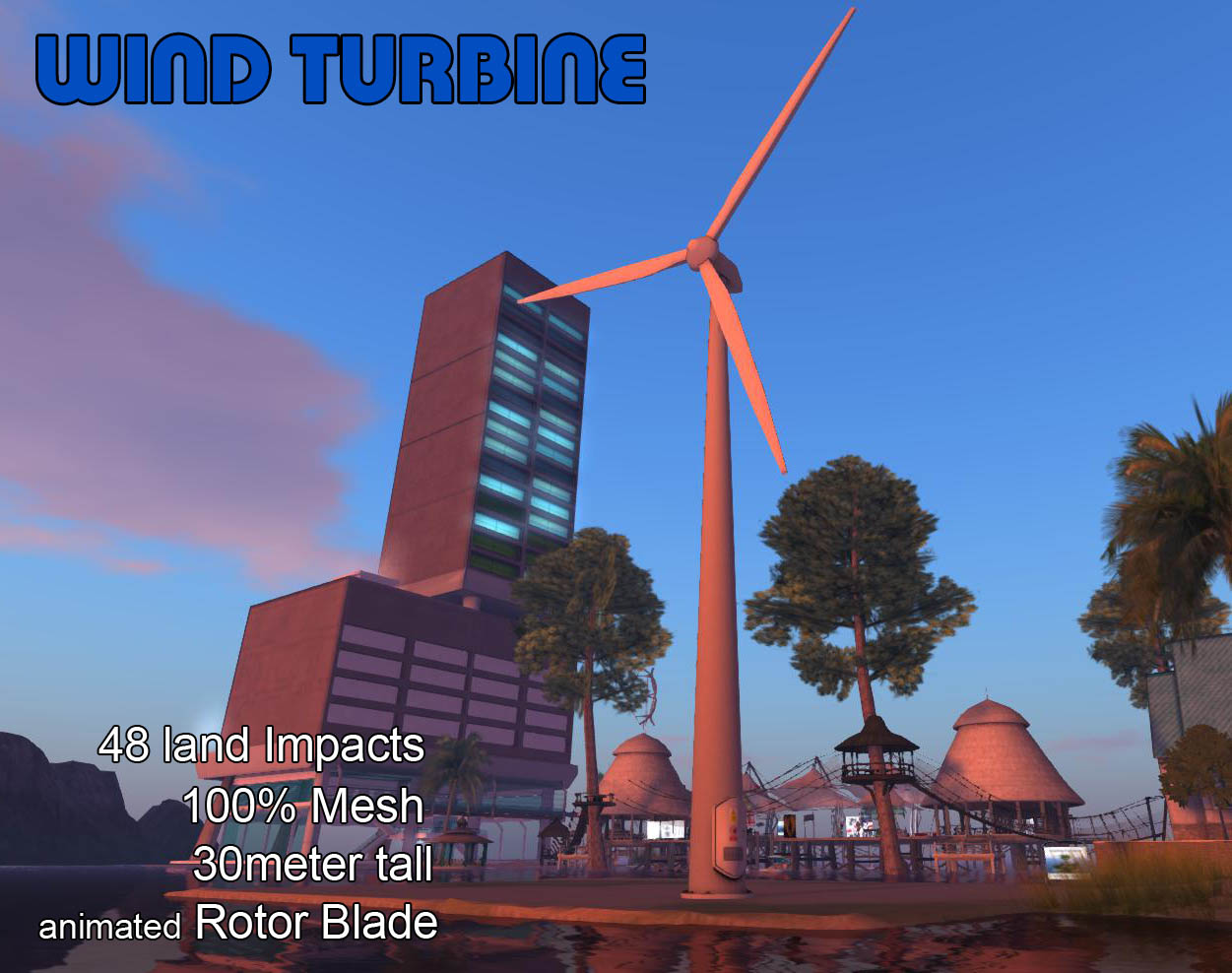 New Item For This Month 30 meter Tall Wind Turbine [Full